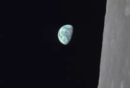 Photograph of Earth from the Moon 