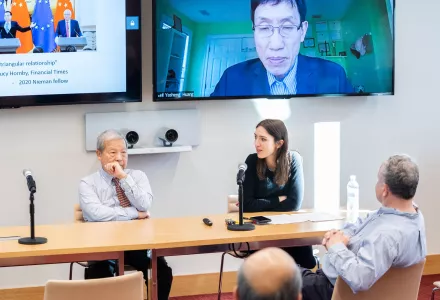 Lucy Hornby, Yukon Huang, Yasheng Huang, and Maria Adele Carrai discuss Triangular Economic Relations