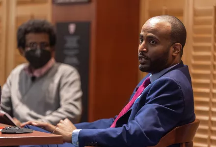 Michael Woldemariam speaking