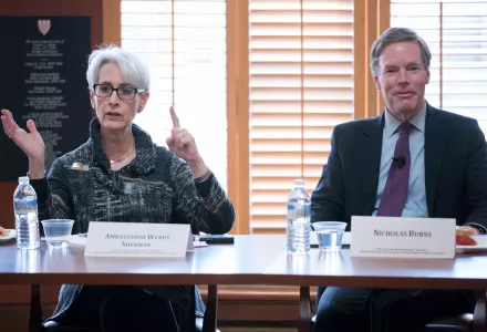 Amb. Sherman and Prof. Burns