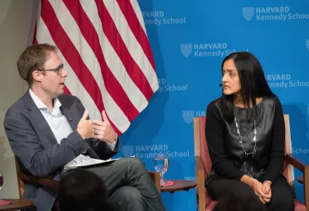 David Eaves and Vanita Gupta at JFK Forum