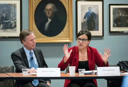 Nicholas Burns and Penny Pritzker