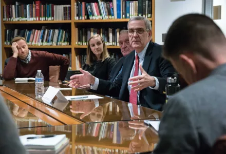 Ambassador Douglas Lute speaks at the Future of Diplomacy Project