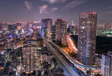 Tokyo at night
