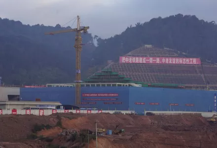 Pu-er high speed rail station on China-Laos railway