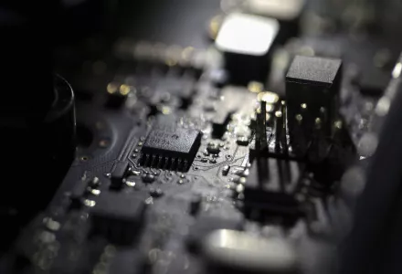 Photo of the inside of a computer is seen on Feb 23, 2019, in Jersey City, N.J.  