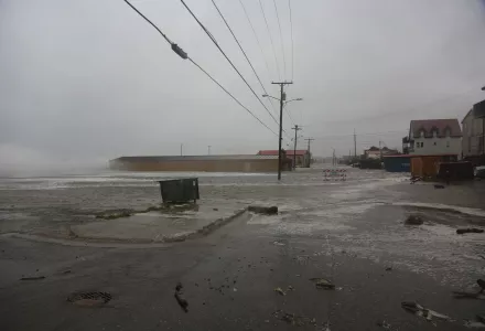 flooded street Nome Alaska