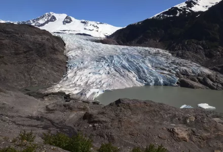 Mendenhall Lake in Juneau, Alaska
