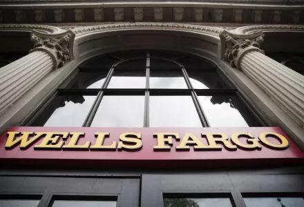 Exterior of a Wells Fargo bank location in Philadelphia on Friday, August 11, 2017. (AP Photo/Matt Rourke)