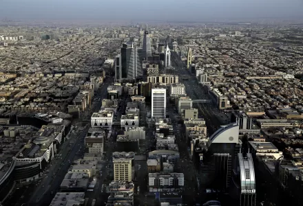A general view of Riyadh, Saudi Arabia, June 2018. (AP Photo/Nariman El-Mofty)