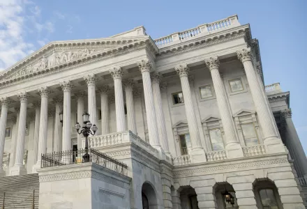 The Dome of the US Capitol building is visible on the morning of the State of the Union, Tuesday, Feb. 5, 2019, in Washington.