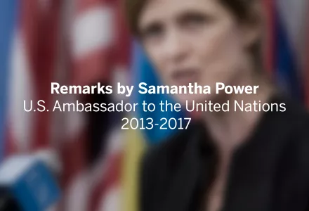 Samantha Power Speeches