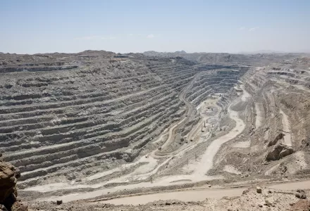 The Rio Tinto Rössing uranium mine in Namibia.