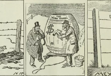 "Speaking of Leaks," cartoon, Independent, January 29, 1917.