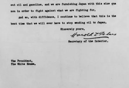 Harold Ickes Letter to Franklin D. Roosevelt, June 25, 1941. 