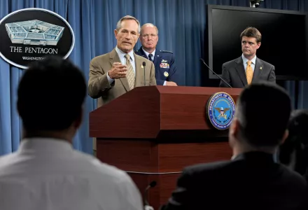 Alan Bersin during Pentagon Briefing