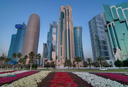 Doha, Qatar is one of the Persian Gulf cities most at risk from a spent fuel fire at Barakah.