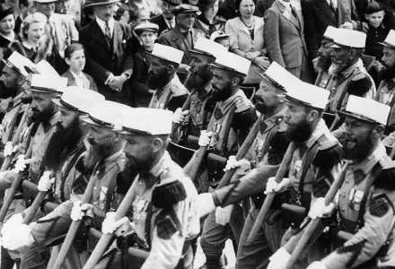 The 1st Battalion of the world-famous Foreign Legion arrived in Paris on July 12, 1939.