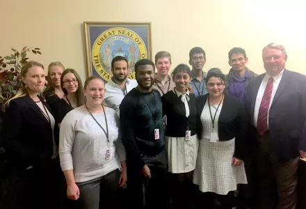 Photo of Idaho election officials and D3P team members.