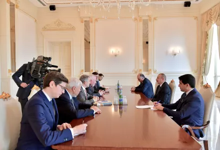Ilham Aliyev received OSCE Minsк Group co-chairs, February 2019