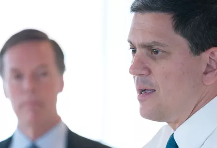 David Miliband and Nicholas Burns