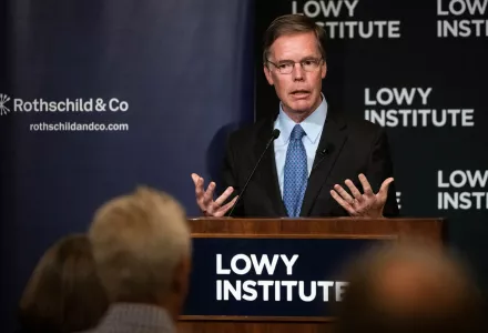 Professor Burns at the Lowy Institute