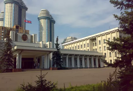 The embassy of the Democratic People's Republic of Korea, in Moscow in 2008 (Denghu/Wikimedia Commons).