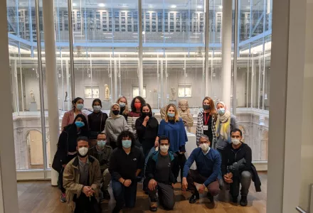 Study group members at the Harvard Art Museum
