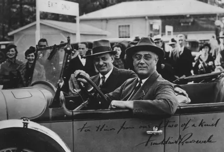 Franklin D. Roosevelt and Henry Morgenthau Jr., February 9, 1934.