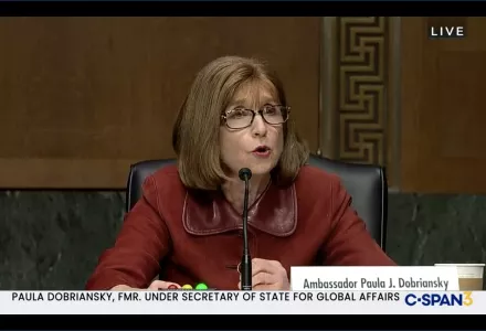 Ambassador Paula Dobriansky Testifies before the US Senate