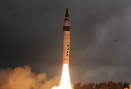 Test-launch of an Indian missile