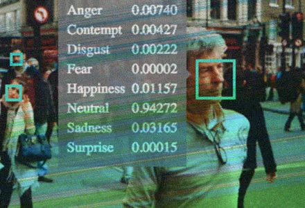 A projectoxford.ai demonstration of emotion recognition software.