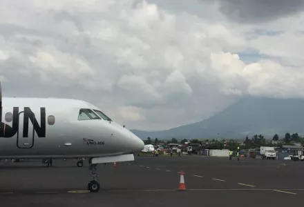 UN airplane at Goma airport, Goma DRC