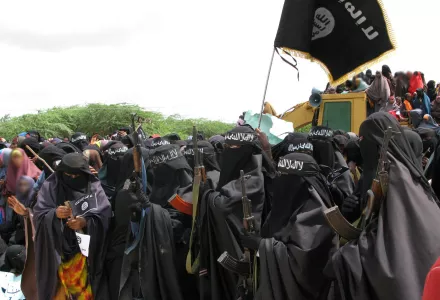 Al-Shabab women at an insurgent rally