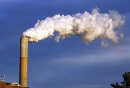 Emissions from coal-fired Merrimack Station in Bow, N.H.