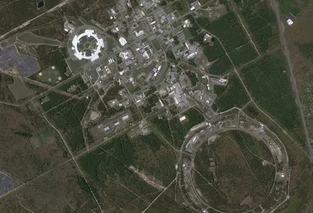 overhead image of Brookhaven National Laboratory