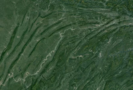 A view of the Yangtze River near Chongqing city.