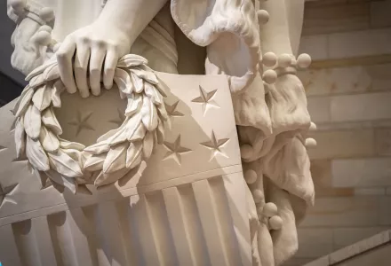 A statue in the Capitol