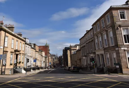 West George Street in Glasgow during coronavirus lockdown.