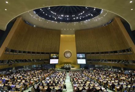 View of General Assembly at UN Global Engagement Summit