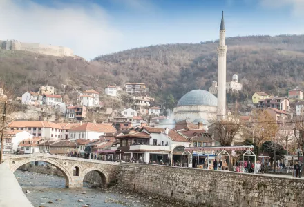 Old stone bridge of Prizren, Kosovo 