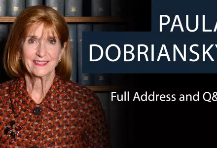 Ambassador Paula J. Dobriansky at the Oxford Union.