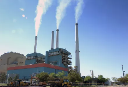 Colstrip Steam Electric Station, a coal burning power plant in Colstrip, Mont.