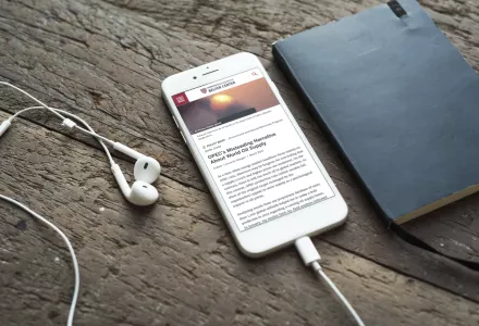 New website on mobile