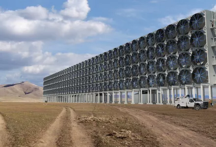 rendering of Carbon Engineering’s air capture design