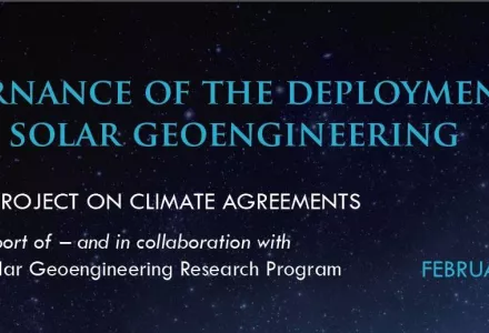 Governance of the Deployment of Solar Geoengineering Cover Crop