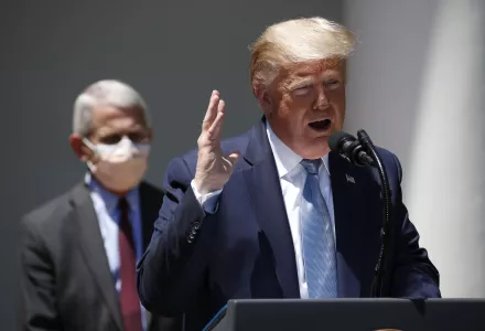 Donald Trump and Anthony Fauci