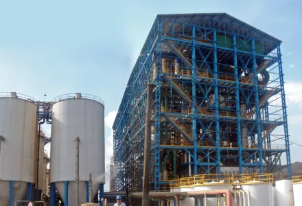 ethanol distillery facility