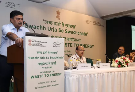 The Minister of State (I/C) for Power and New and Renewable Energy, Shri Raj Kumar Singh