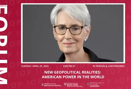 IOP Forum with Wendy Sherman Graphic